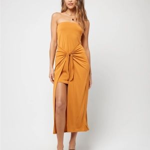 L SPACE Lia Dress. Inks Gold. Size Medium.